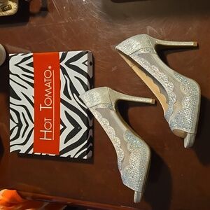 Hot Tomato Wide Red Carpet Heels
